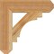 Ekena Millwork Merced Craftsman Rough Sawn Bracket, Western Red Cedar, 4"W x 18"D x 18"H BKT04X18X18MRC04RWR - alternate 4